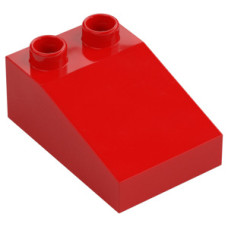 LEGO DUPLO kocka/tetőelem 3x2, piros (35114)