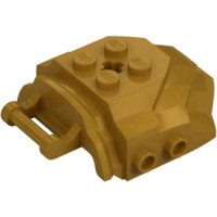 LEGO pilótafülke eleje 4x5x2 fogantyúval, gyöngyház arany (4986)