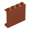 LEGO fal elem 1x4x3, sötét narancssárga (60581)