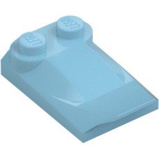 Nagyítás: LEGO kocka 2 x 3 x 2/3 két bütyökkel és szárnnyal, közép azúrkék (47456) - Bütyökbazár Eredeti, új LEGO kocka 2 x 3 x 2/3 két bütyökkel és szárnnyal, közép azúrkék (47456) - alapvető építőelem, alkatrész
