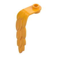 LEGO növény levél lehajló, világos narancssárga (7741)
