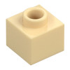 LEGO kocka 1x1x2/3, sárgásbarna (86996)