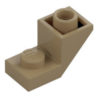 LEGO tetőelem fordított 45°-os 2x1, sötét sárgásbarna (2310)