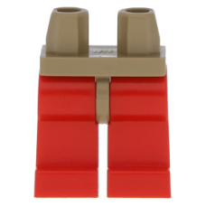 LEGO láb, sötét sárgásbarna-piros (73200) LEGO láb, sötét sárgásbarna-piros (73200)