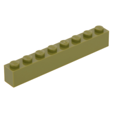 LEGO kocka 1x8, olajzöld (3008) LEGO kocka 1x8, olajzöld (3008)