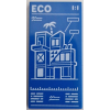 LEGO csempe 2x4 ház és 'ECO' felirat mintával, kék (103234)