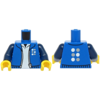 LEGO felsőtest pulóver és ing mintával, kék (76382)