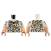 LEGO felsőtest virág mintás ing mintával, fehér (79502)