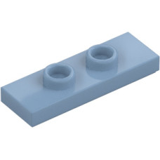 LEGO lapos elem 2 bütyökkel középen 1x3, homokkék (34103)