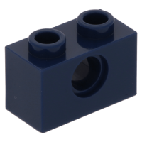 LEGO technic kocka lyukkal 1x2, sötétkék (3700)