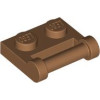 LEGO lapos elem 1x2 zárt végű fogantyúval, középsötét testszínű (48336)