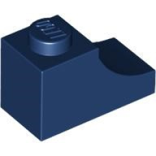 LEGO boltív 1x2 fordított, sötétkék (78666)