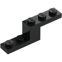 LEGO fordító elem 5x1x1 1/3 két lyukkal, fekete (5712)