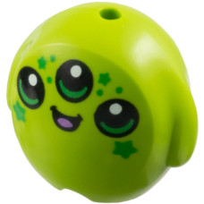 LEGO plüss párna űrlény mintával, lime (6330)