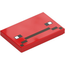 LEGO csempe 2x3 pixeles arc mintával (Minecraft), piros (76992) LEGO csempe 2x3 pixeles arc mintával (Minecraft), piros (76992)