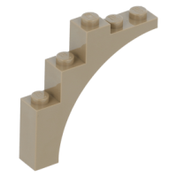 LEGO boltív 1x5x4, sötét sárgásbarna (2339/14395) LEGO boltív 1x5x4, sötét sárgásbarna (2339/14395)