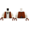 LEGO felsőtest fűzős ing és mellény mintával (Castle), fehér (76382)