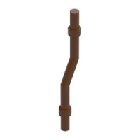 LEGO rúd 6 hosszú hajlított végein gyűrűvel, vörösesbarna (7078) 