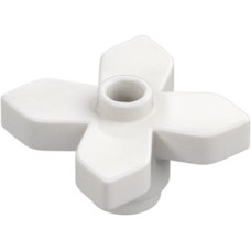 LEGO virág/levél nagy 2x2, fehér (4727)