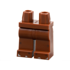 LEGO láb szegecsek és ezüst színű foltok mintával, vörösesbarna (73200) LEGO láb szegecsek és ezüst színű foltok mintával, vörösesbarna (73200)