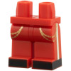 LEGO láb cipő és oldalcsíkos dísznadrág mintával, piros (73200)