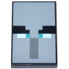 LEGO csempe 2×3 Minecraft fej mintával, fekete (111485)