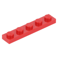 LEGO lapos elem 1x5, piros (78329) LEGO lapos elem 1x5, piros (78329)