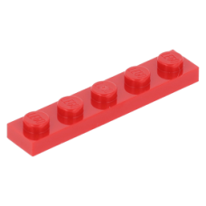 LEGO lapos elem 1x5, piros (78329) LEGO lapos elem 1x5, piros (78329)