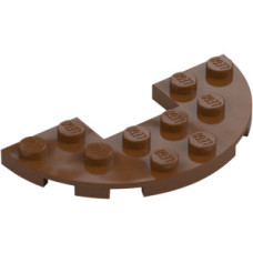LEGO lapos elem félkör 3x6 1x2-es kivágással, vörösesbarna (18646) LEGO lapos elem félkör 3x6 1x2-es kivágással, vörösesbarna (18646)