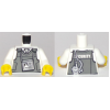 LEGO felsőtest biztonsági őr ruha mintával, fehér (76382)