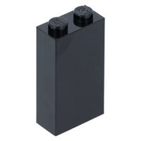 LEGO kocka 1x2x3, fekete (22886)