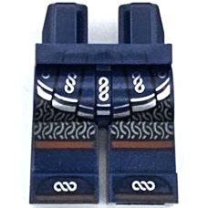 LEGO láb mintával (viking), sötétkék (104788) LEGO láb mintával (viking), sötétkék (104788)