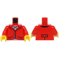 LEGO felsőtest lovagló kabát és nyaklánc mintával, piros (76382) LEGO felsőtest lovagló kabát és nyaklánc mintával, piros (76382)