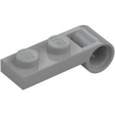 LEGO lapos elem 1x2 hátul pin csatlakozóval, világosszürke (3172) LEGO lapos elem 1x2 hátul pin csatlakozóval, világosszürke (3172)