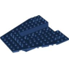 LEGO járműalap 12×12×1 1/3 8×4 kivágással (hajó eleje), sötétkék (43979)