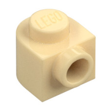 Eredeti, új LEGO henger 1x1x2/3 oldalán bütyökkel, sárgásbarna (3386) - alapvető építőelem, alkatrész