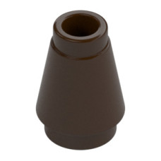 LEGO kúp 1x1, sötétbarna (4589b)