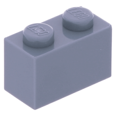 LEGO kocka 1x2, homokkék (3004)