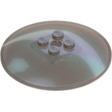 LEGO tál fordított 6x6, átlátszó opál fekete (44375)