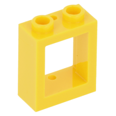 LEGO ablakkeret 1x2x2, sárga (60592)