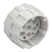 LEGO kerék 37mm×22mm 7 pin csatlakozóval, fehér (1148)