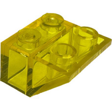 LEGO tetőelem fordított 45°-os 2x2, átlátszó sárga (7261)