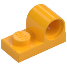 LEGO lapos elem 1x2 tetején pin csatlakozóval, világos narancssárga (11458)