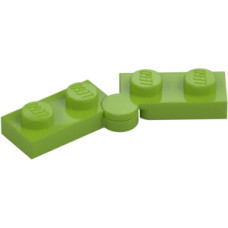 LEGO lapos csuklós elem 1x4, lime (2429c01)
