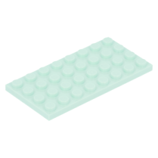 LEGO lapos elem 4x8, világos vízzöld (3035)