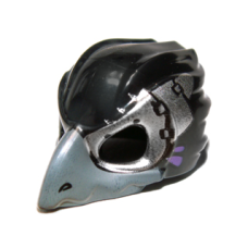 Eredeti, új LEGO maszk holló maszk mintás, fekete (12550) - stílusos fejfedő a minifiguráknak