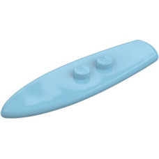 LEGO szörfdeszka két bütyökkel, közép azúrkék (90397)
