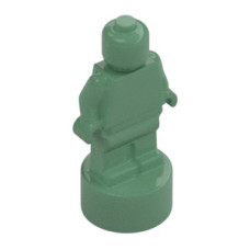 LEGO minifigura szobrocska/trófea, homokzöld (90398)