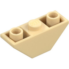 LEGO tetőelem fordított mindkét oldalt 45°-os 3x1, sárgásbarna (2341)