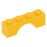 LEGO boltív 1x4, világos narancssárga (3659)